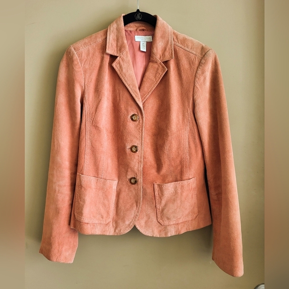 Vintage Charter Club Suede Blazer – Blush Rose Pink - Picture 2 of 9